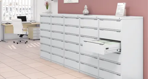 LK - A6 NEW kartotéka A6, 6-ti zásuvková, šedá RAL 7035