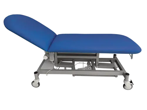 VLE - 002 široké lehátko elektrické, 2-segmentové, modrá