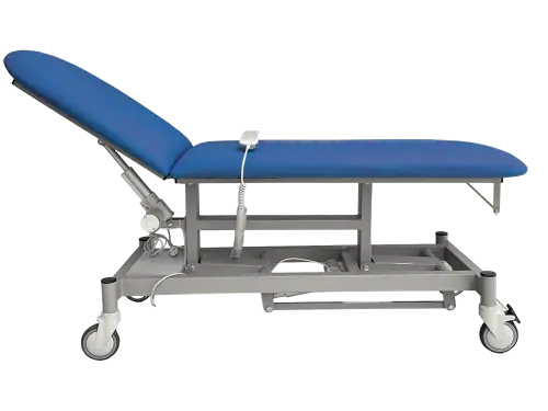 VLE - 002 široké lehátko elektrické, 2-segmentové, modrá