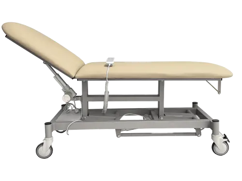 VLE - 002 široké lehátko elektrické, 2-segmentové, béžová