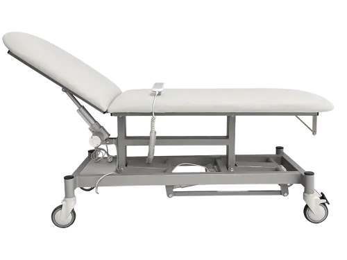 VLE - 002 široké lehátko elektrické, 2-segmentové, bílá