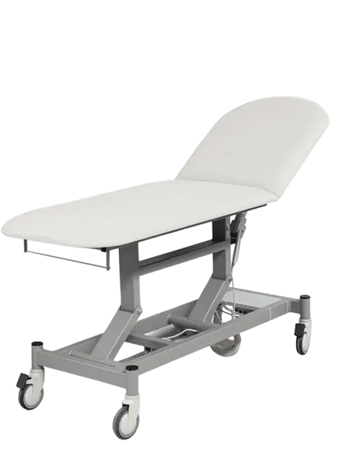 VLE - 002 široké lehátko elektrické, 2-segmentové, bílá