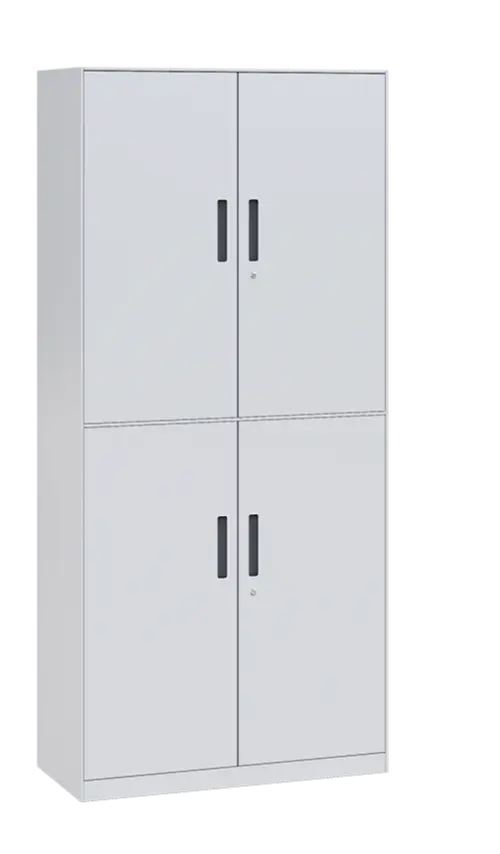 SLIM CONCEPT 02 skříň policová, 4-dvéřová, 1950x900x400 mm, bílá/úchytka antracit