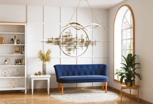 SCALA, pohovka, moření přírodní, látka vínová