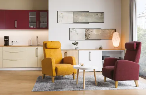 DUBLIN, křeslo, moření přírodní, látka medová