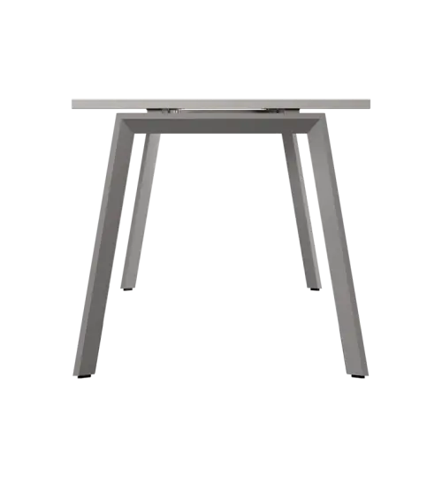 SET-AK 368 stůl kancelářský, kovová podnož stříbrná + kontejner pojízdný, 4-zásuvkový, šedá