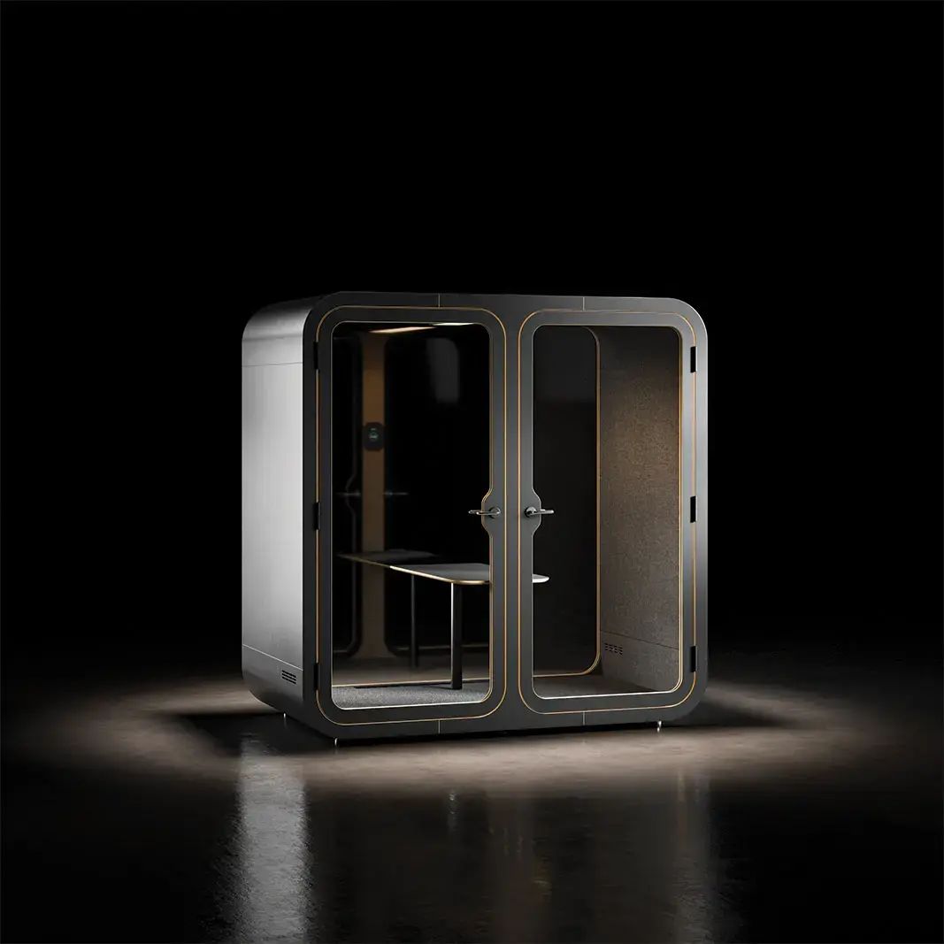 ACOUSTIC SPACE 220, akustický box 2200x2200x1200 mm, černá/černá